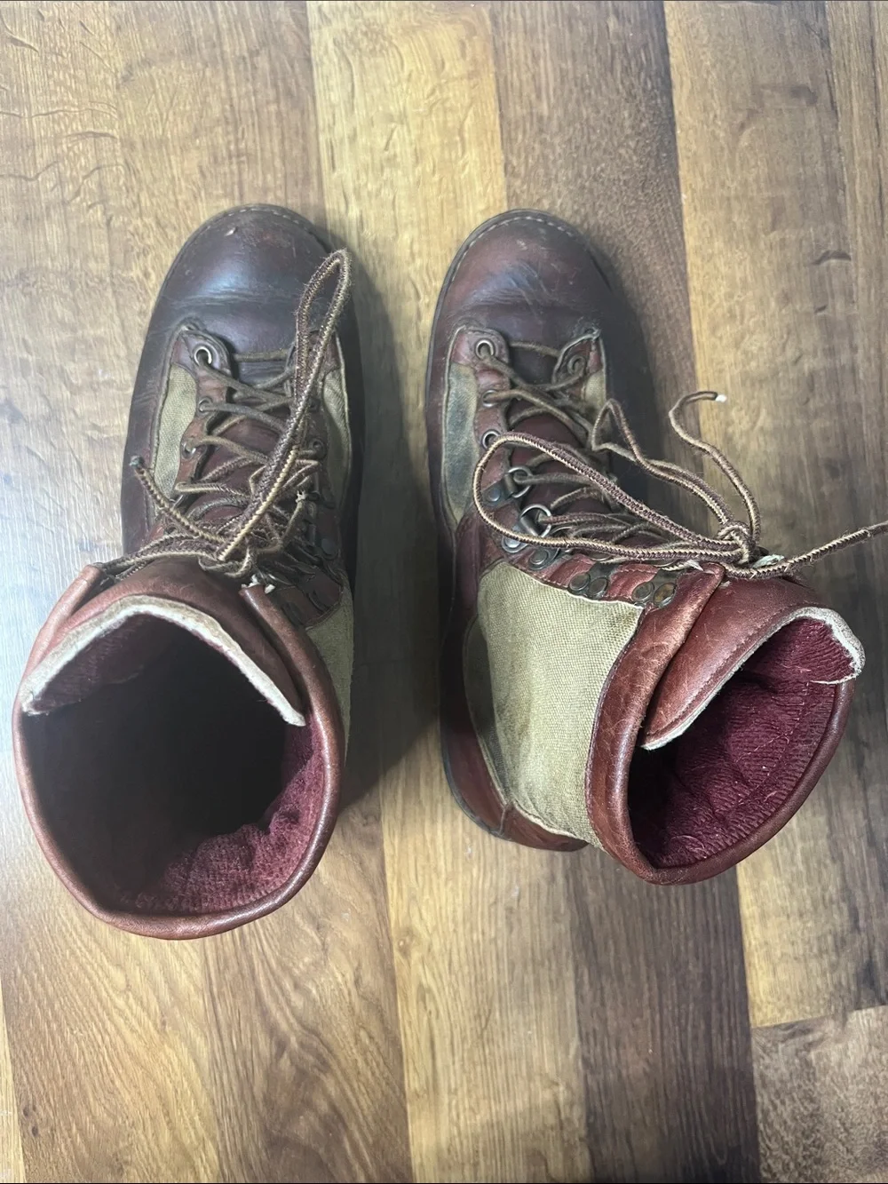 Vintage Danner Cabelas Stitchdown Hunting Boots Size 9.5